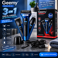 ¡🪒✨ Afeitadora Eléctrica Geemy GM-566 3 en 1 | Afeita, Recorta y Perfila